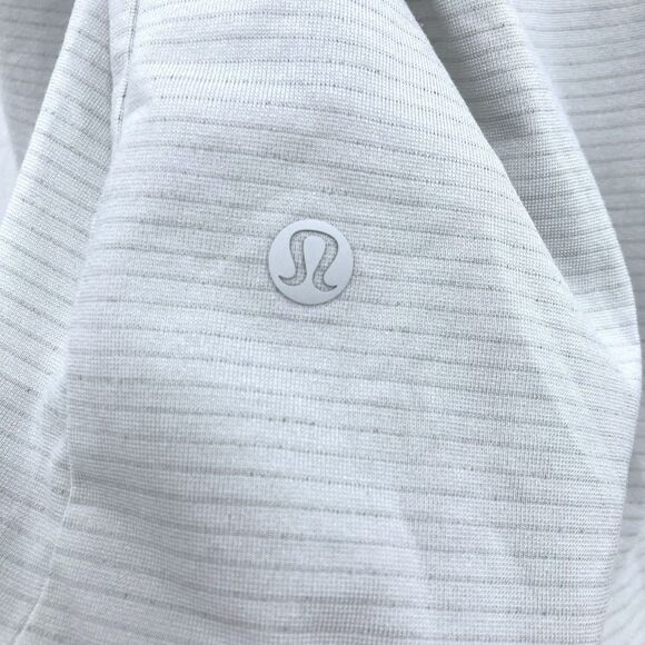Lululemon Evolution Polo Light Gray Stripe No Size Tag Fits Small - Picture 14 of 15